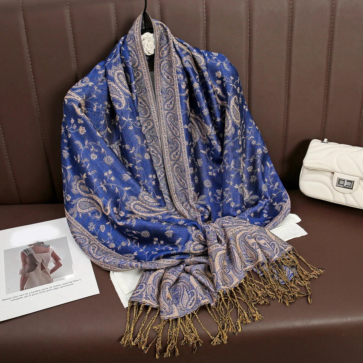 Hijab - Foulard Musulman Long Effet Cachemire