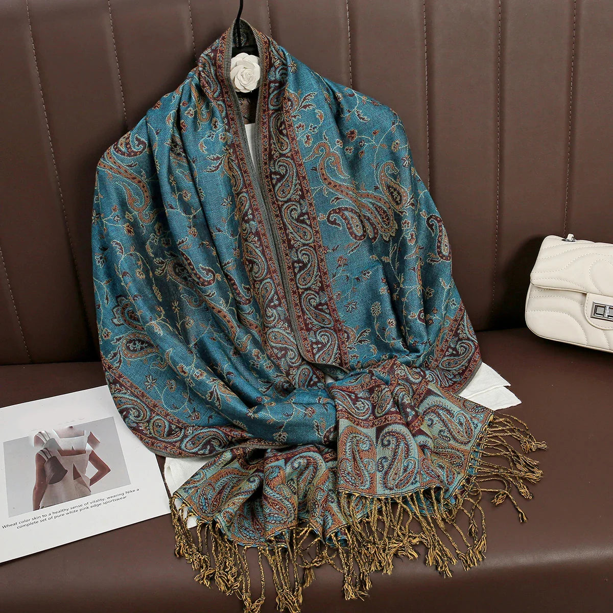 Hijab - Foulard Musulman Long Effet Cachemire