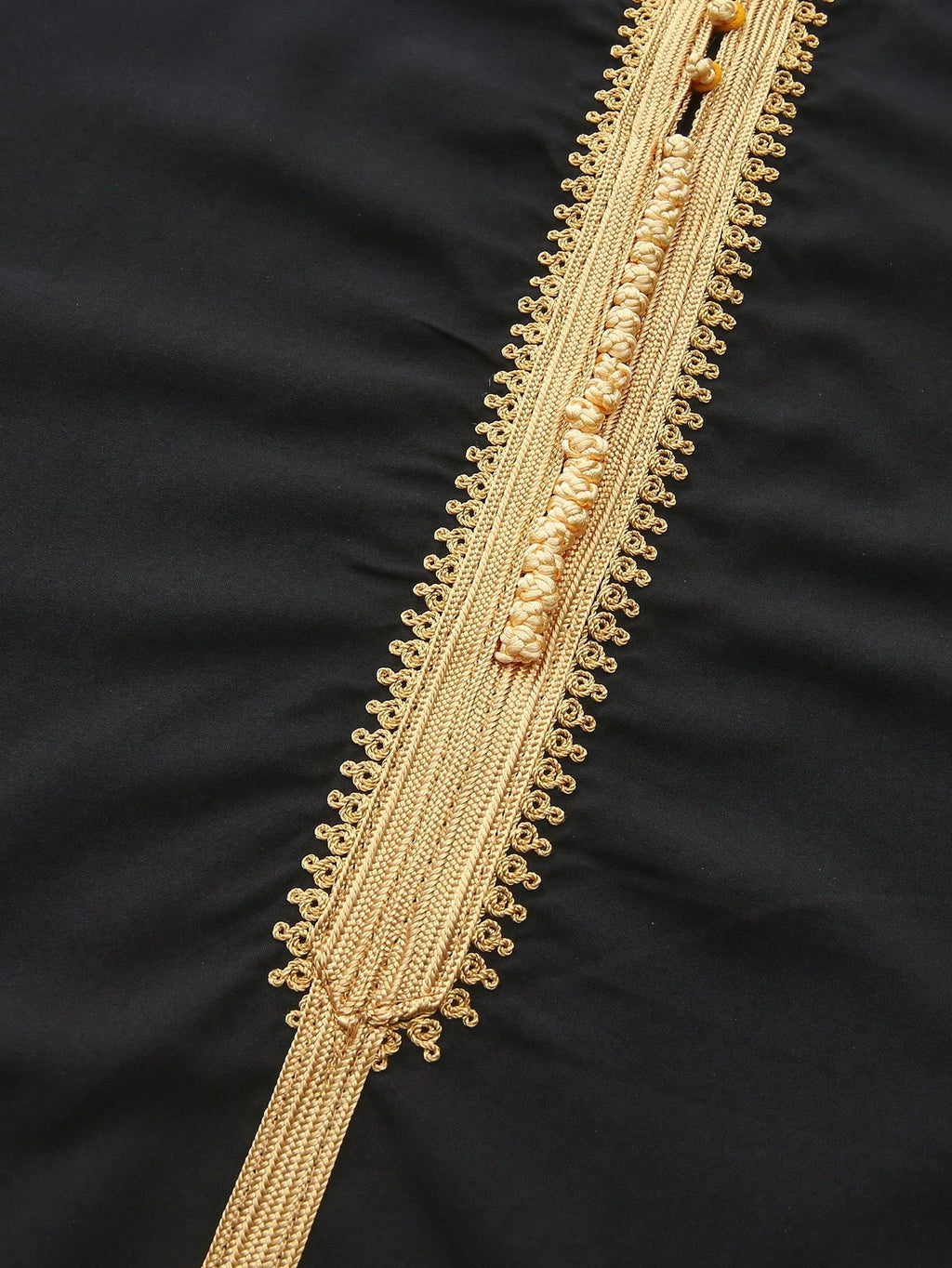 Qamis Homme Marocain Élégant - Jubba Thobe Brodé à Manches Longues