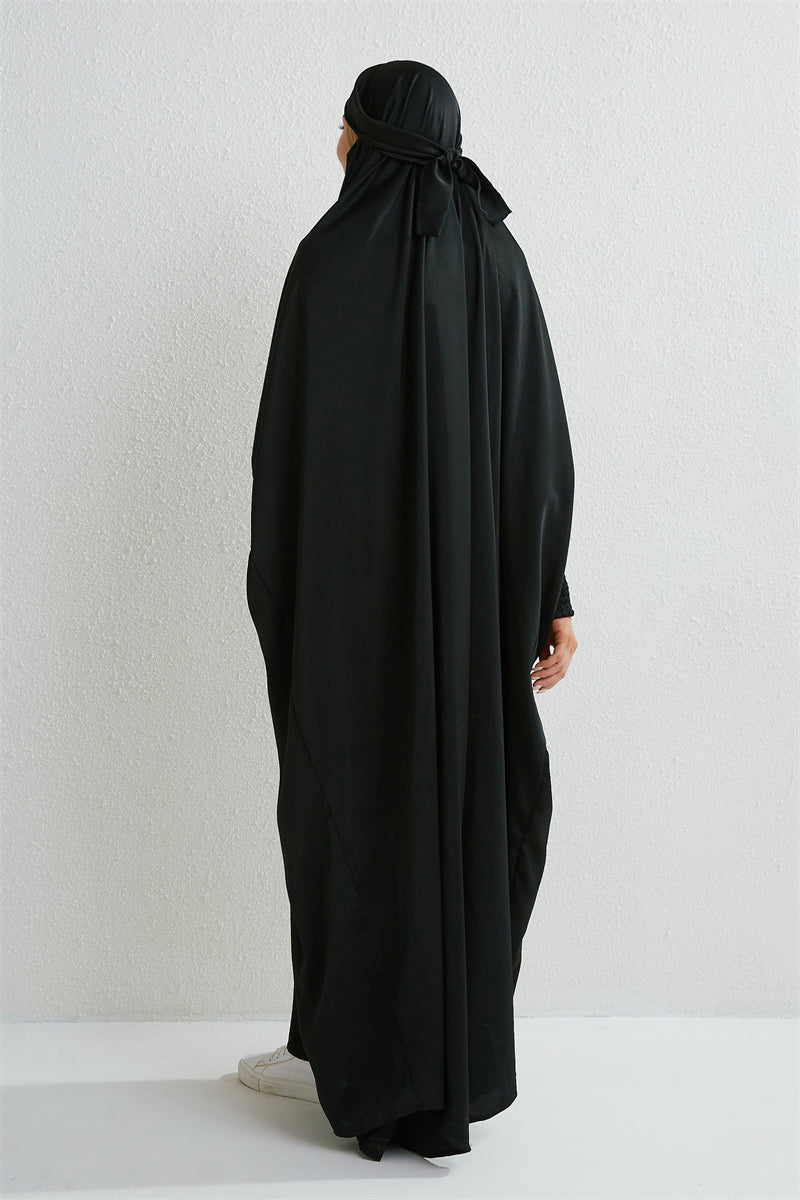 Abaya avec Hijab intégré - Robe de Prière Islamique Ample