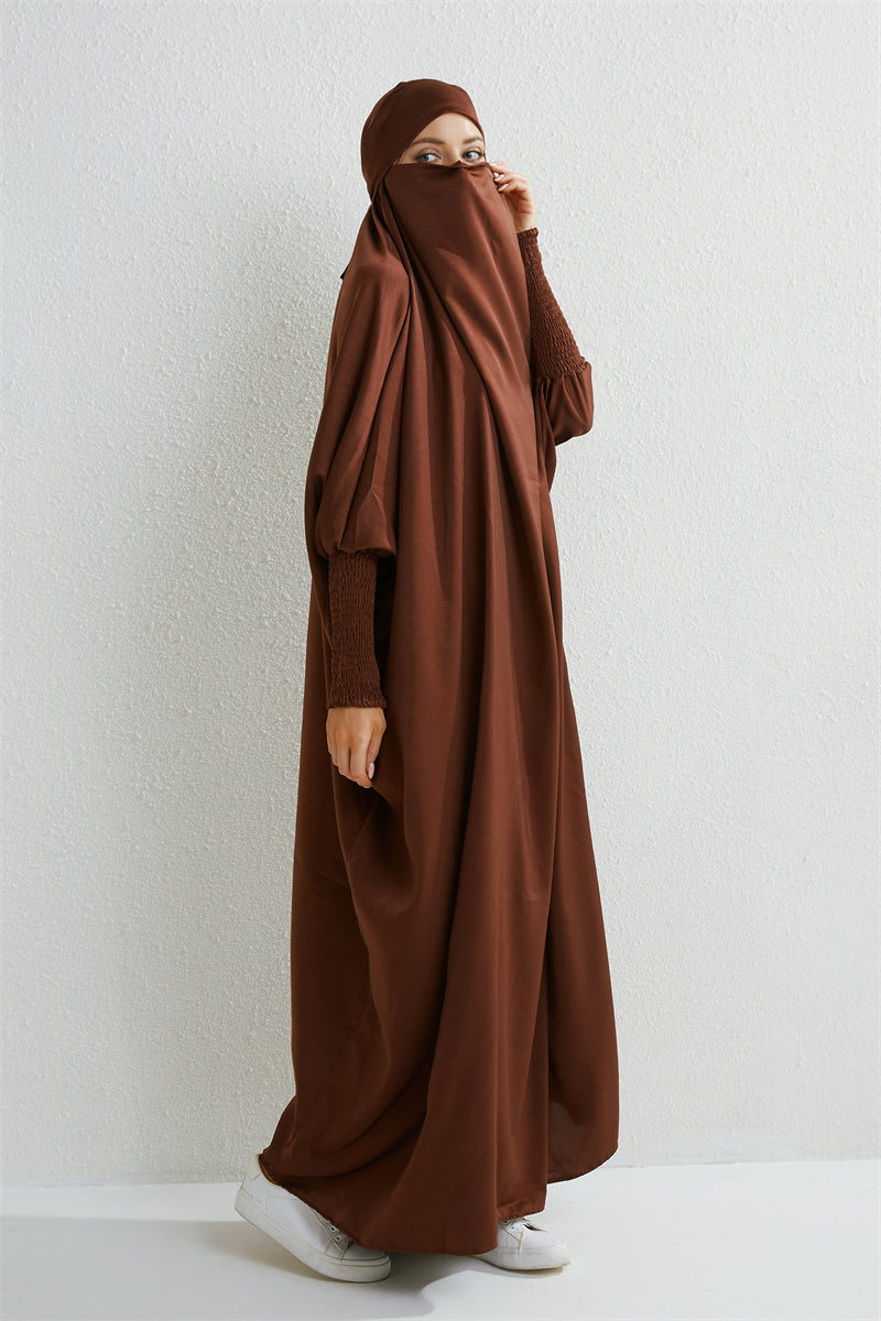 Abaya avec Hijab intégré - Robe de Prière Islamique Ample