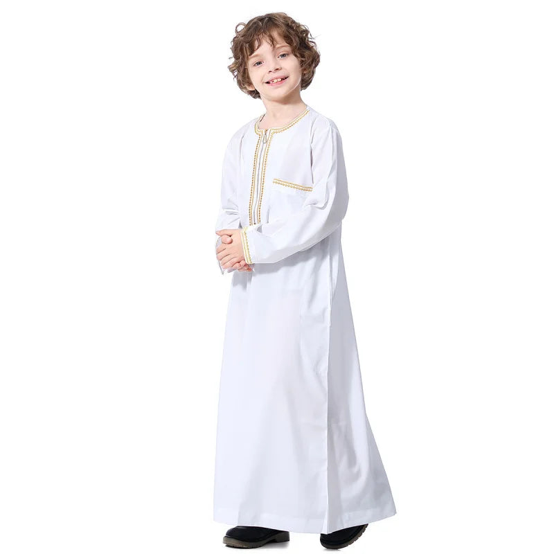 Qamis Enfant Garçon Style Dubaï - Thobe Islamique