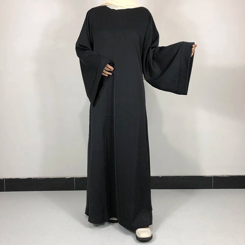 Abaya Unie - Robe Islamique avec Ceinture