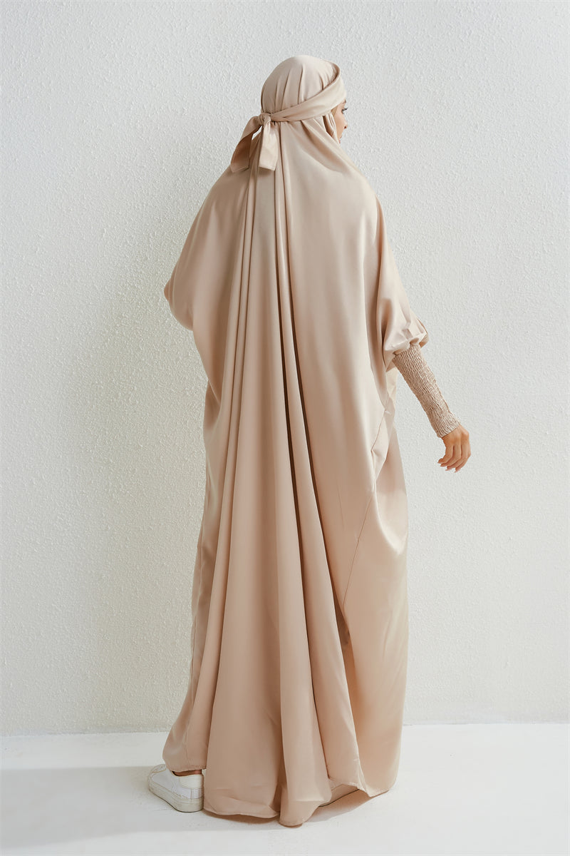 Abaya avec Hijab intégré - Robe de Prière Islamique Ample