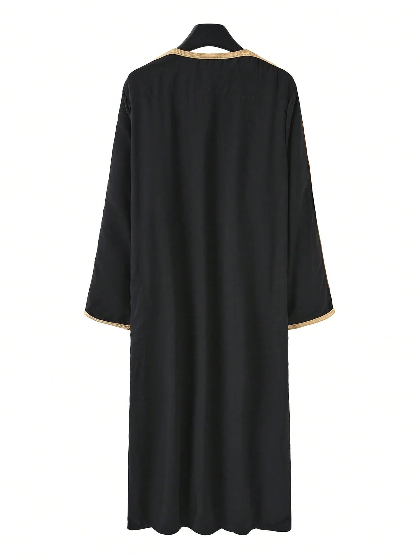 Qamis Homme Marocain Élégant - Jubba Thobe Brodé à Manches Longues