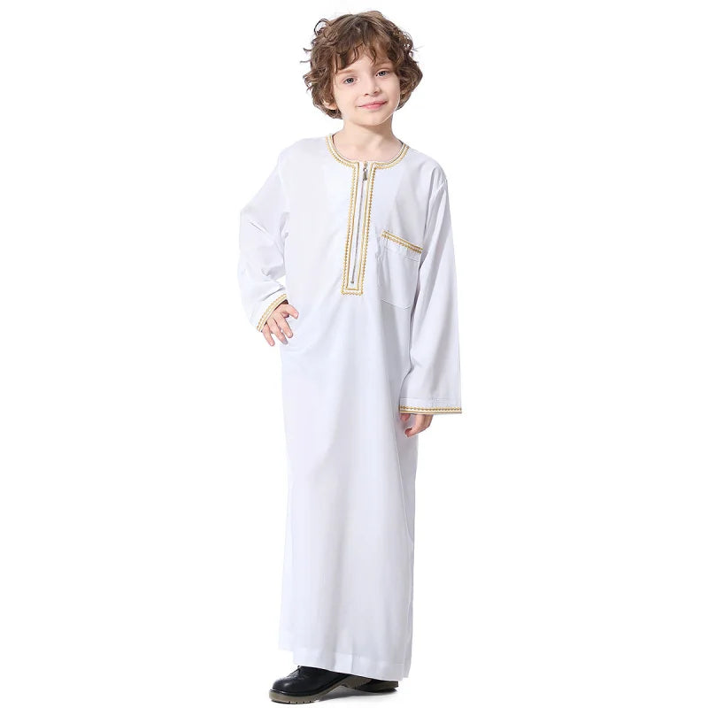 Qamis Enfant Garçon Style Dubaï - Thobe Islamique