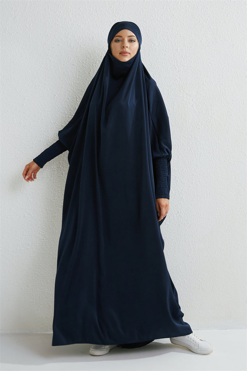 Abaya avec Hijab intégré - Robe de Prière Islamique Ample