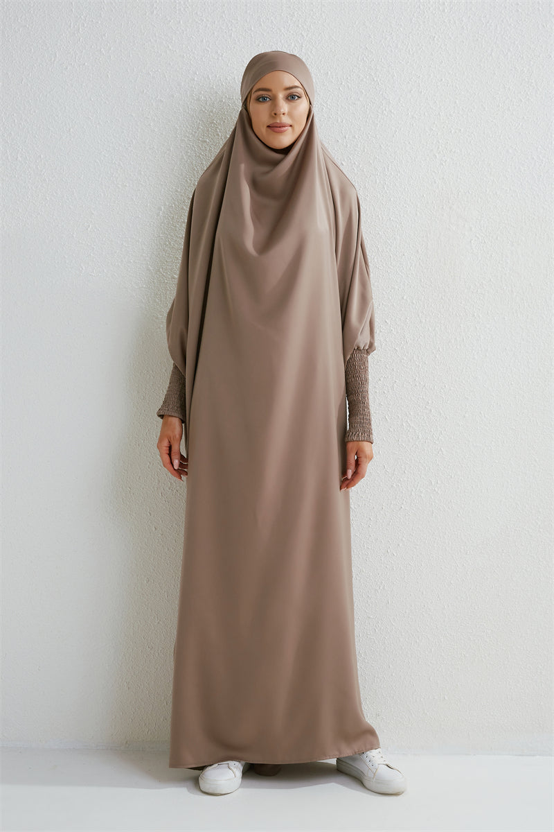 Abaya avec Hijab intégré - Robe de Prière Islamique Ample