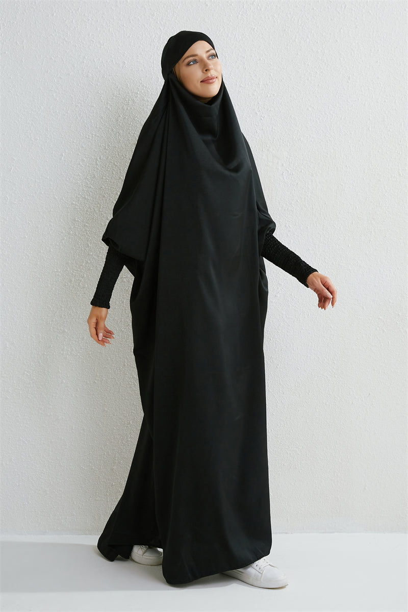 Abaya avec Hijab intégré - Robe de Prière Islamique Ample