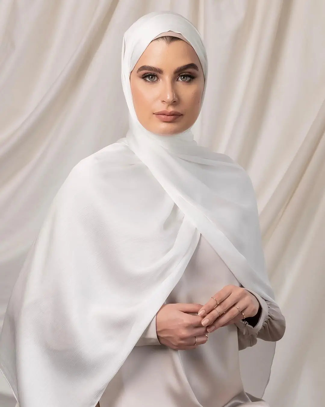 Hijab Satin - Foulard Musulman Long en Satin 175×70 cm