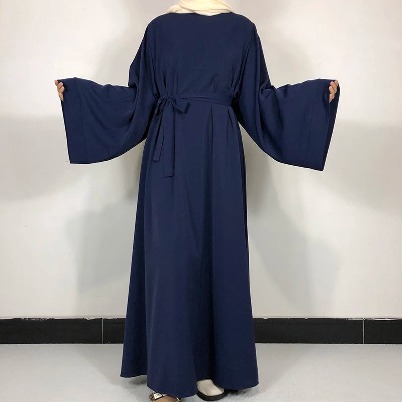 Abaya Unie - Robe Islamique avec Ceinture