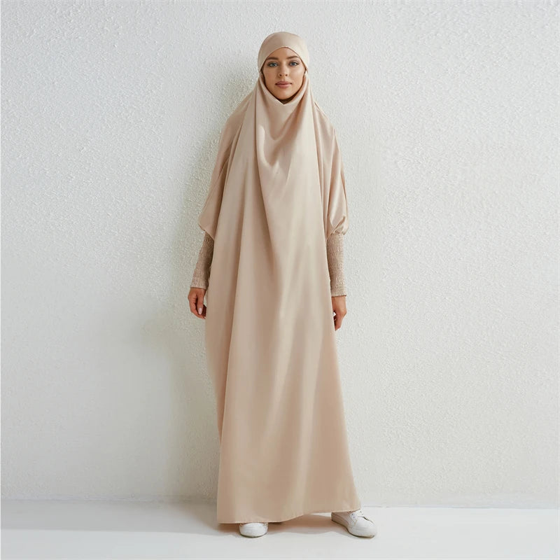 Abaya avec Hijab intégré - Robe de Prière Islamique Ample