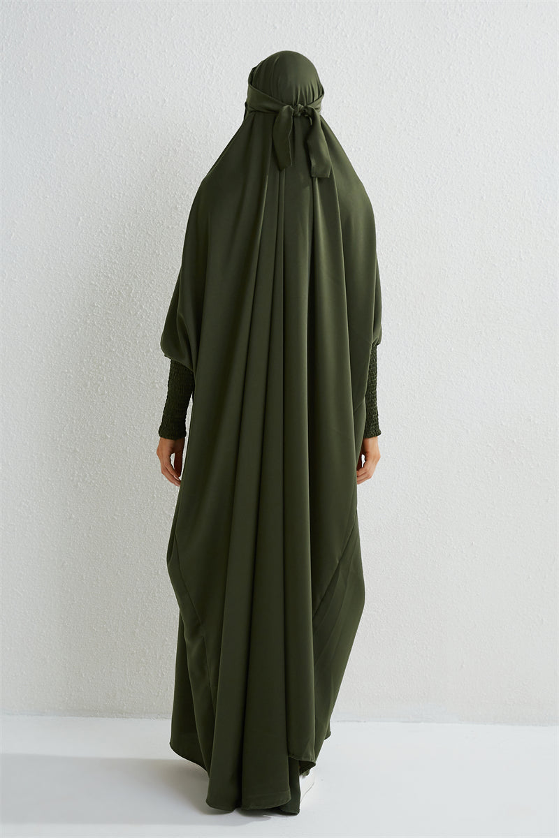 Abaya avec Hijab intégré - Robe de Prière Islamique Ample
