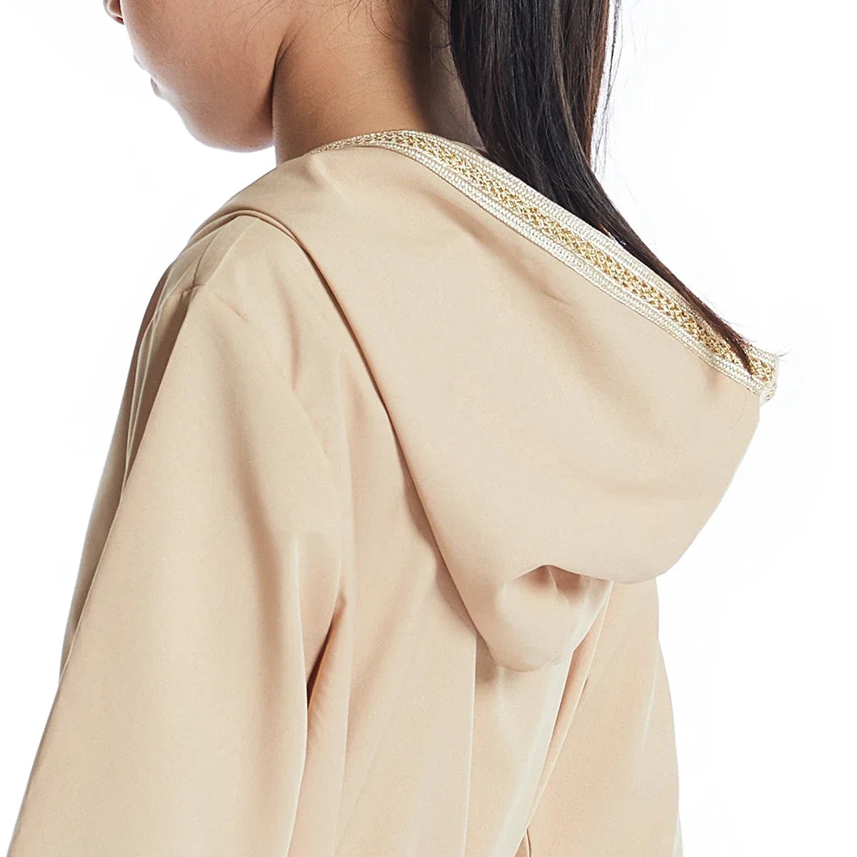 Abaya Fille Enfant à Capuche - Robe Islamique Longue
