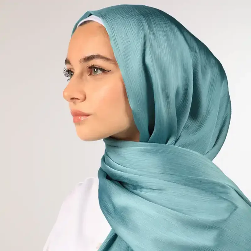 Hijab Satin - Foulard Musulman Long en Satin 175×70 cm