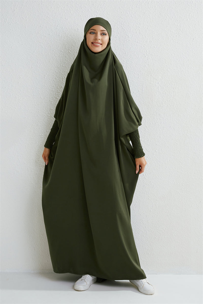 Abaya avec Hijab intégré - Robe de Prière Islamique Ample