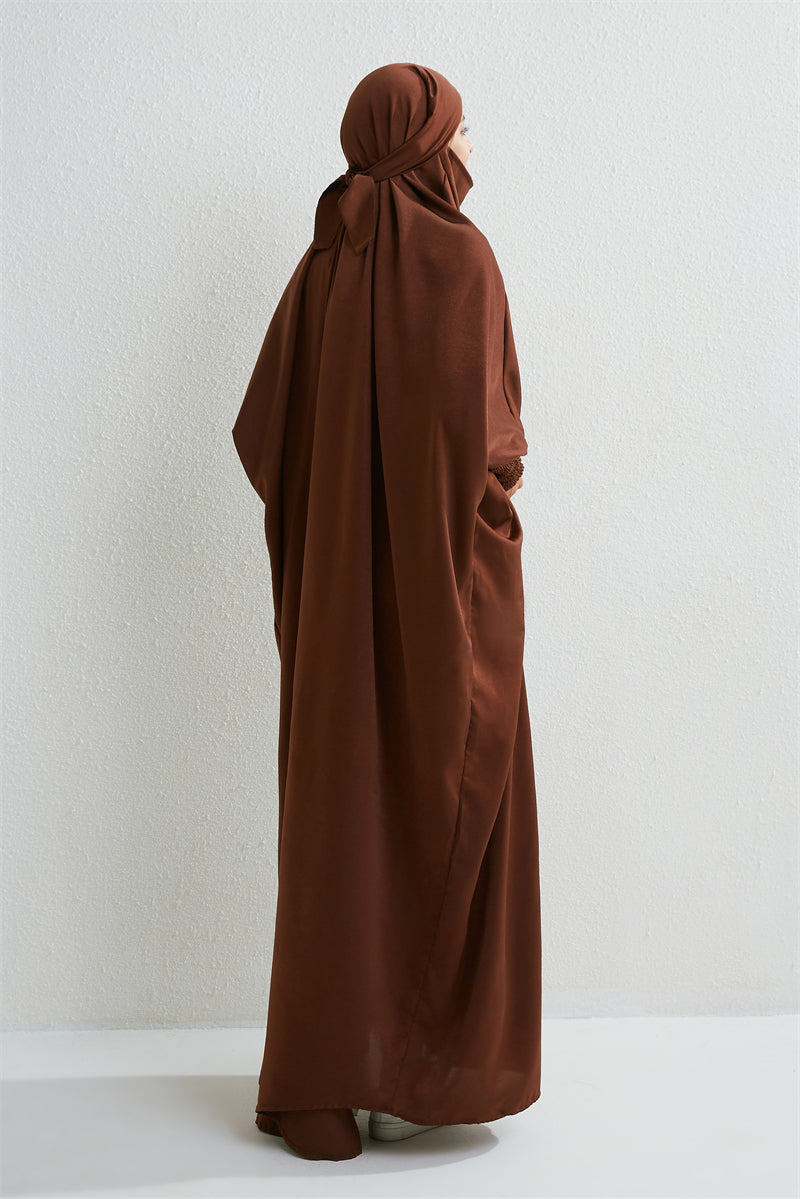 Abaya avec Hijab intégré - Robe de Prière Islamique Ample