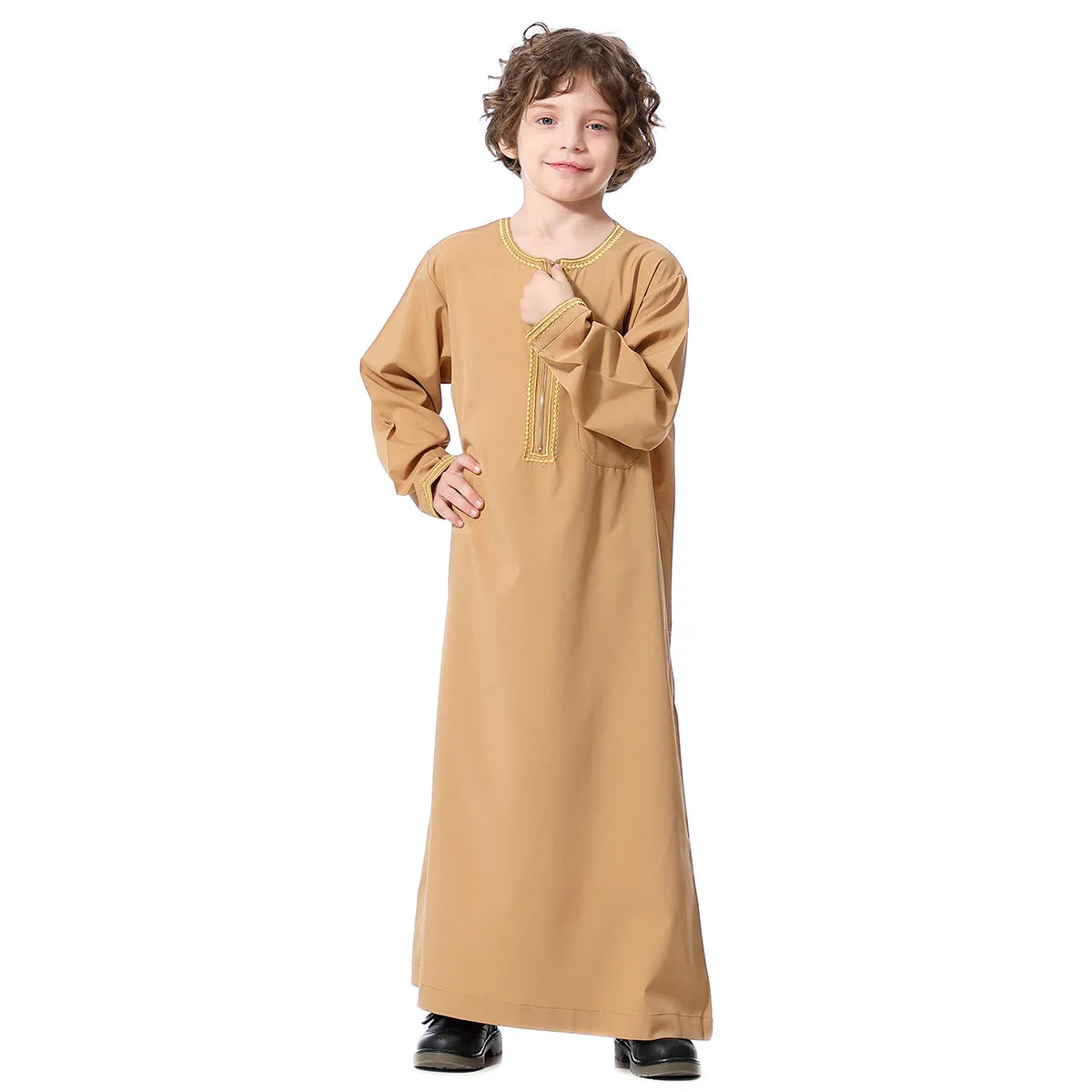 Qamis Enfant Garçon Style Dubaï - Thobe Islamique